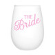 Stemless Wine Glass - The Bride Stemless Wine Glass - The Bride